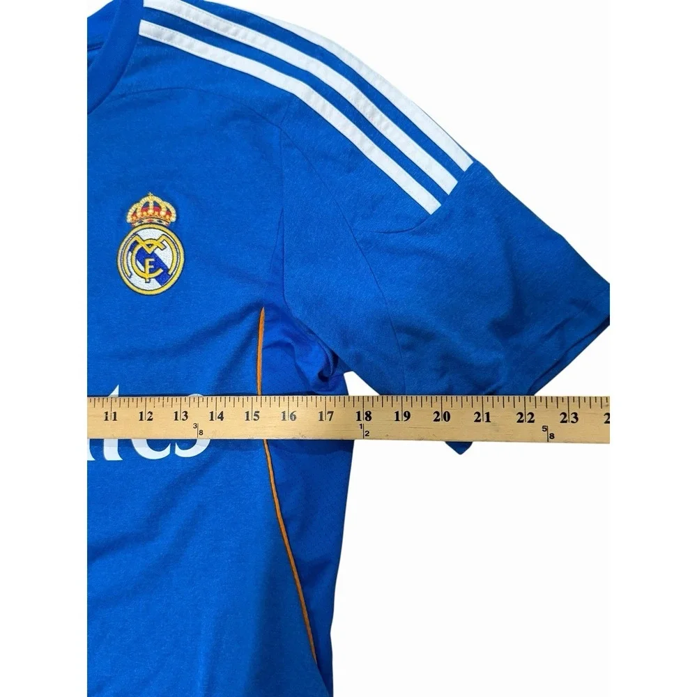 Adidas Real Madrid Away Soccer Jersey Small 2013/14 Ronaldo 7 Blue #AA10-1
